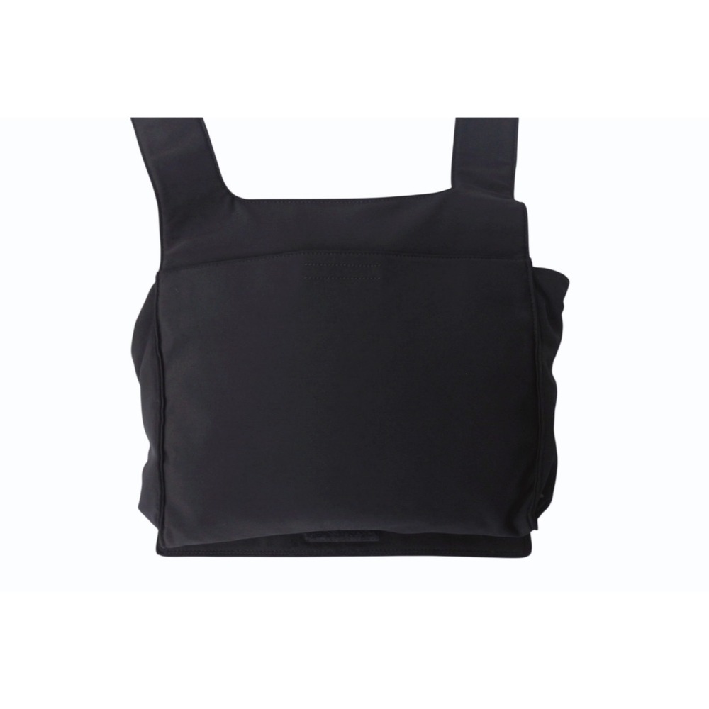 Miu Miu Black Shoulder Embossed Bag Logo Miu Lycra - Picture 4 of 9